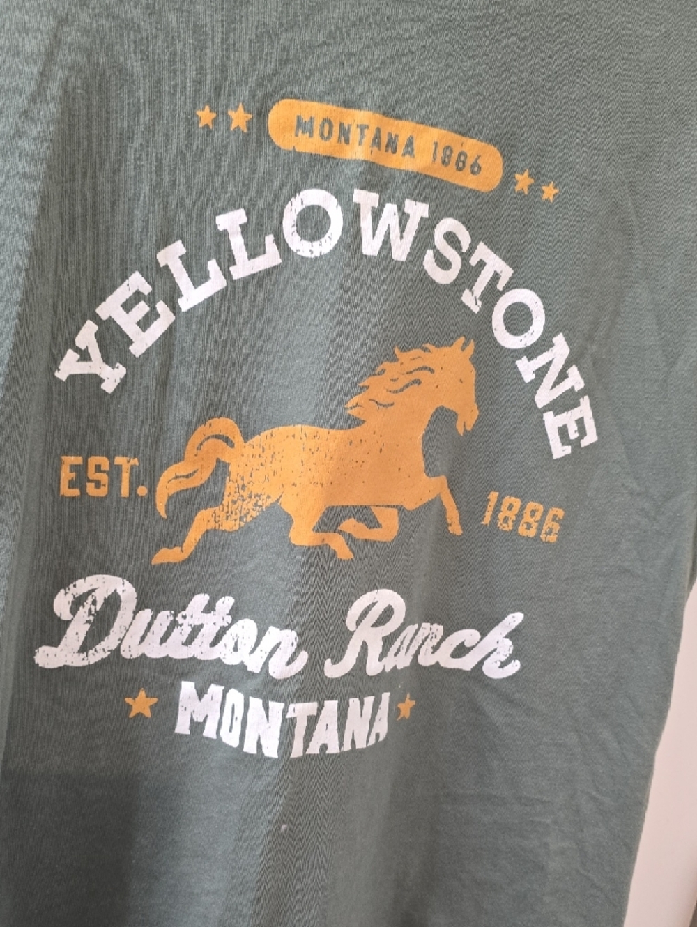Yellowstone Dutton Ranch Graphic Tee - Green - Picture 2 of 4